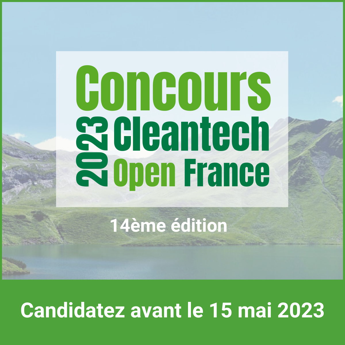 Concours CleanTech Open 2023