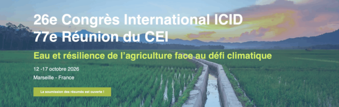 Participez au Congrès ICID 2026 | Offre Aqua-Valley